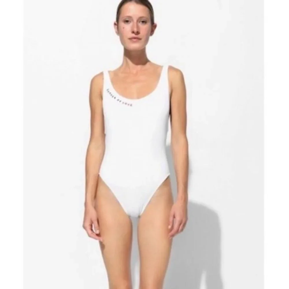 Sundry Swimsuit Anthropologie White Size Large 3 Summer Of Love One Piece - Picture 4 of 16
